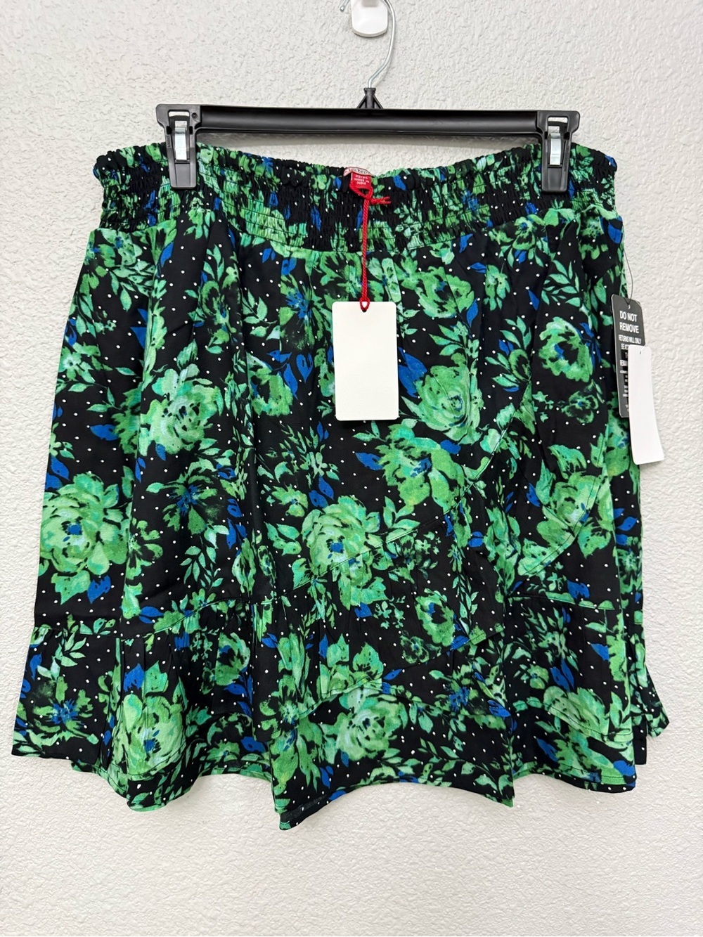 NWT Joe Browns Flowy Ruffle Skirt in Green Garden Size 22/24